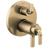 Brizo Litze TempAssure Thermostatic Valve with 6-Function Diverter Trim - Less Handles - Complete Kit - Brilliance® Luxe Gold®