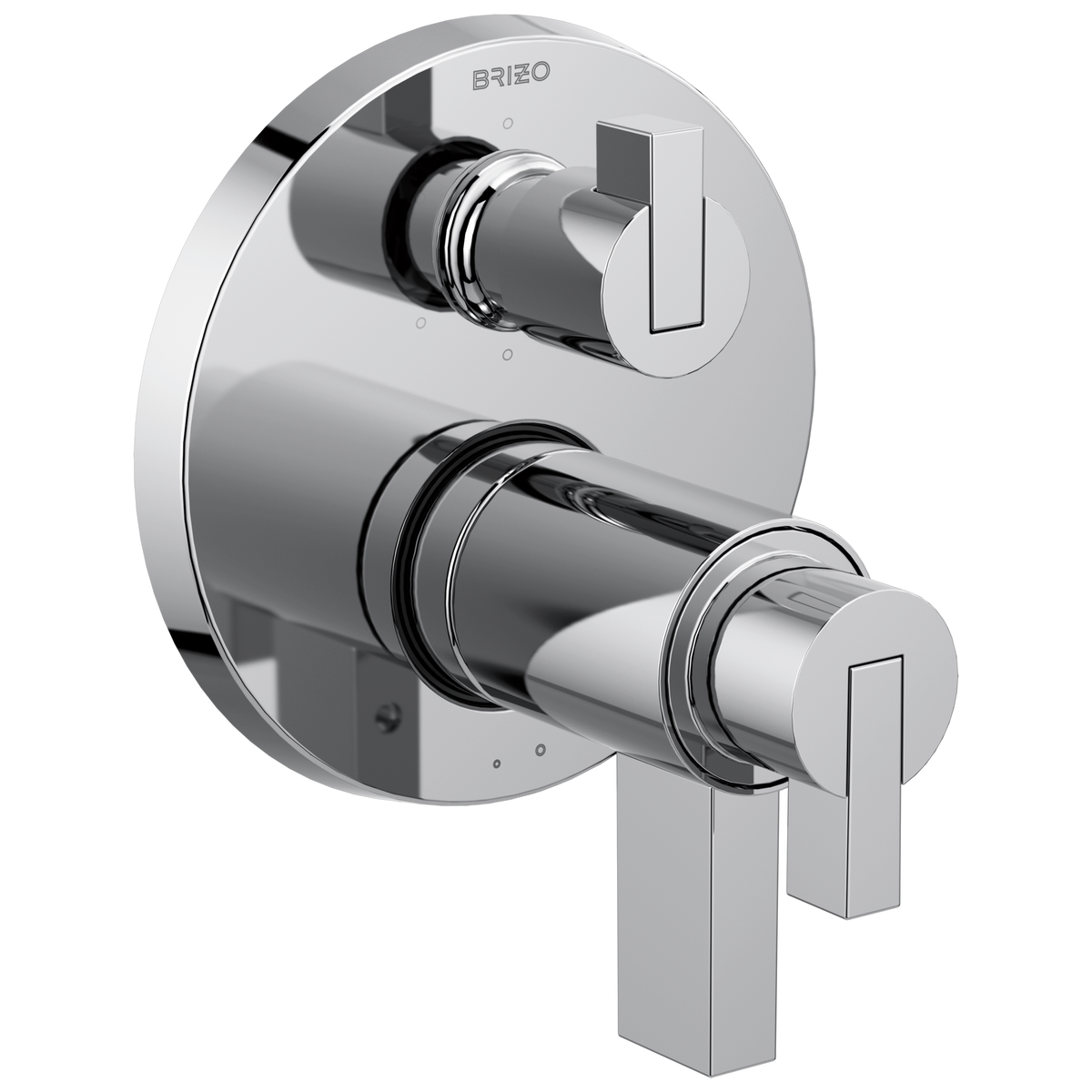 Brizo Litze TempAssure Thermostatic Valve with 6-Function Diverter Trim - Less Handles - Complete Kit - Polished Chrome