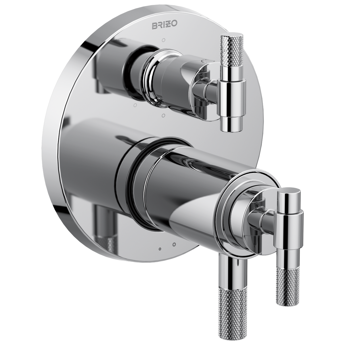 Brizo Litze TempAssure Thermostatic Valve with 6-Function Diverter Trim - Less Handles - Complete Kit - Polished Chrome
