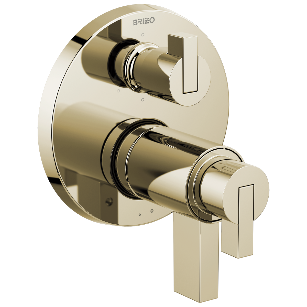 Brizo Litze TempAssure Thermostatic Valve with 6-Function Diverter Trim - Less Handles - Complete Kit - Brilliance® Polished Nickel