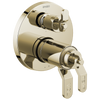Brizo Litze TempAssure Thermostatic Valve with 6-Function Diverter Trim - Less Handles - Complete Kit - Brilliance® Polished Nickel