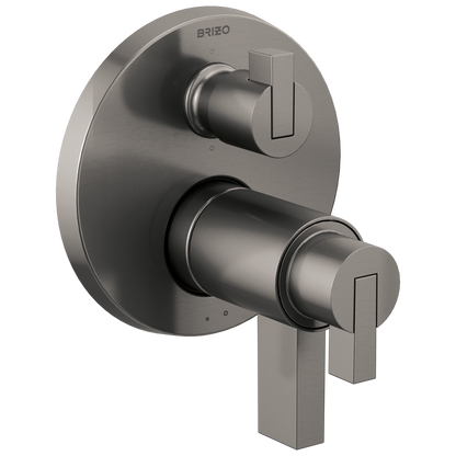 Brizo Litze TempAssure Thermostatic Valve with 6-Function Diverter Trim - Less Handles - Complete Kit - Brilliance® Luxe Steel®