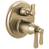 Rook TempAssure Thermostatic Valve with 6-Function Diverter Trim - Brilliance® Luxe Gold®