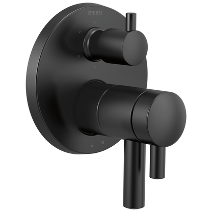 Jason Wu for Brizo TempAssure Thermostatic Valve with Integrated 6-Function Diverter Trim - Matte Black
