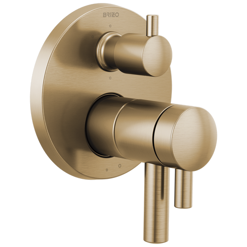 Jason Wu for Brizo TempAssure Thermostatic Valve with Integrated 6-Function Diverter Trim - Brilliance® Luxe Gold®