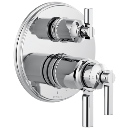 Invari Brizo Invari: TempAssure Thermostatic Valve With Integrated 6-Function Diverter Trim - Polished Chrome