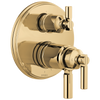 Invari Brizo Invari: TempAssure Thermostatic Valve With Integrated 6-Function Diverter Trim - Brilliance® Polished Gold