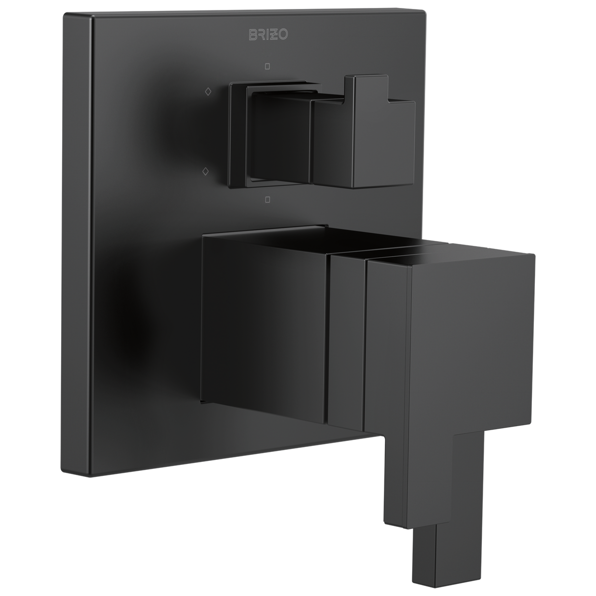 Siderna TempAssure Thermostatic Valve with Integrated 6-Function Diverter Trim - Matte Black