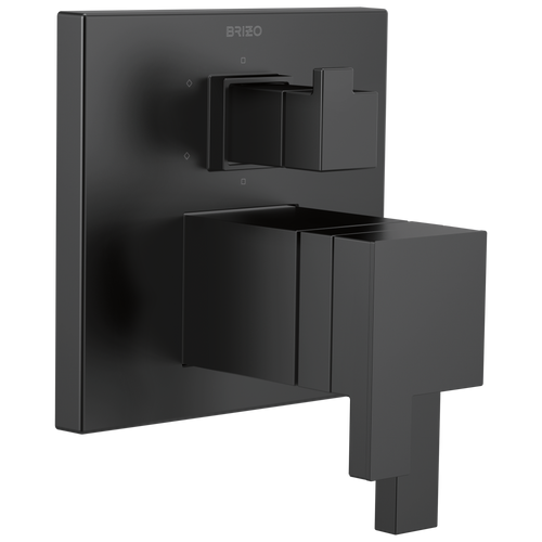 Siderna TempAssure Thermostatic Valve with Integrated 6-Function Diverter Trim - Matte Black