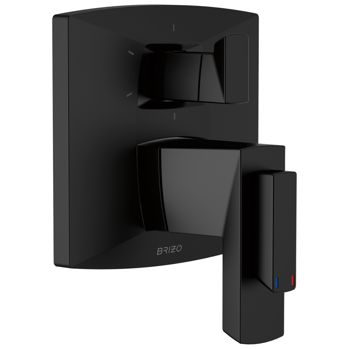 Vettis Brizo Vettis: TempAssure Thermostatic Valve With Integrated 6-Function Diverter Trim - Matte Black
