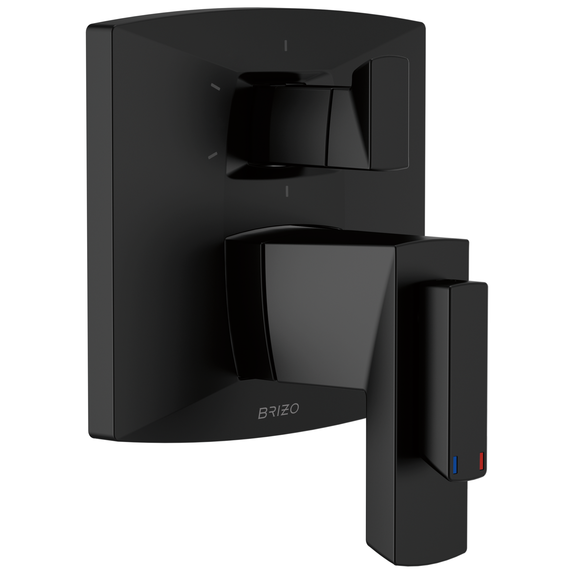 Vettis Brizo Vettis: TempAssure Thermostatic Valve With Integrated 6-Function Diverter Trim - Matte Black