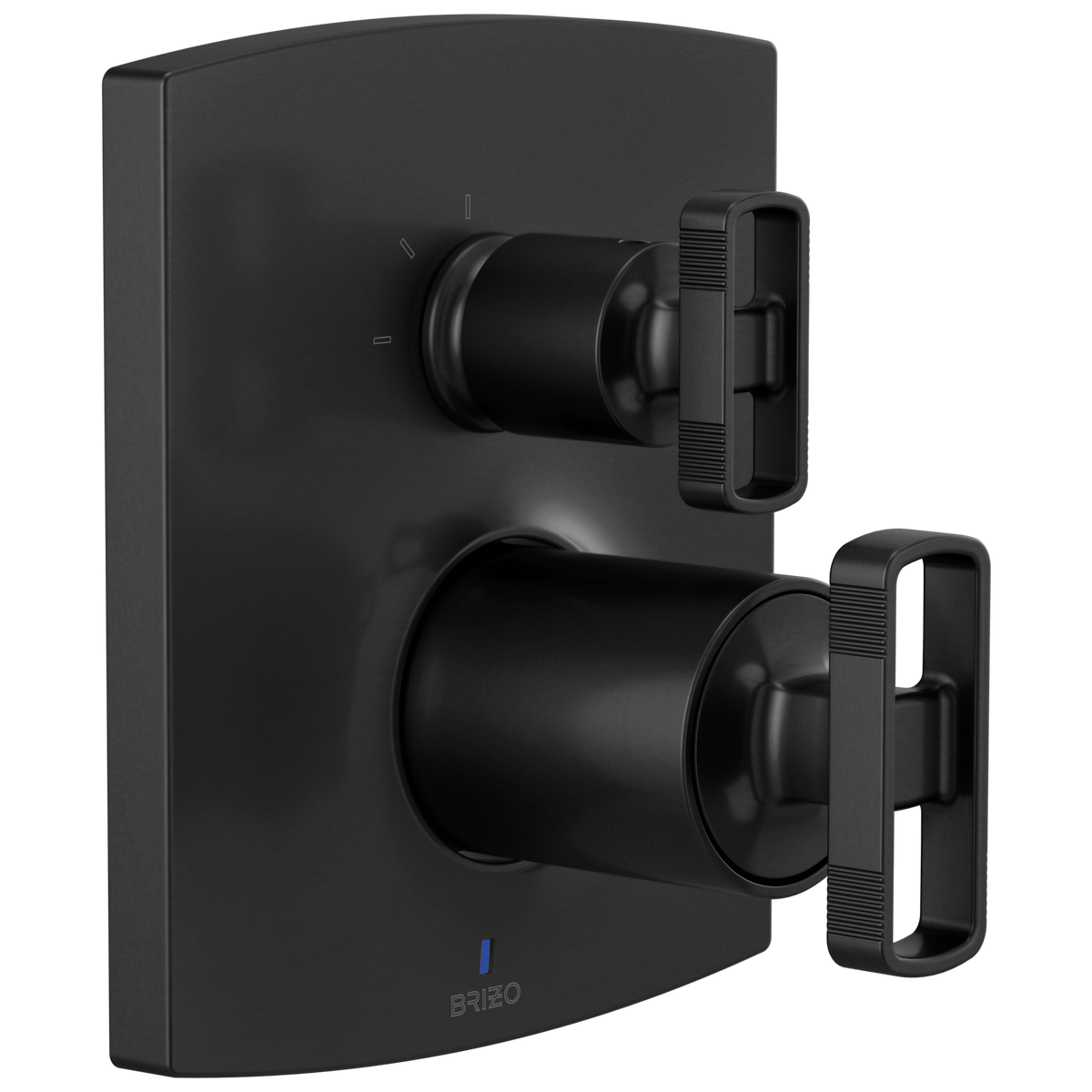 Brizo Brizo Pressure Balance Valve Trim with Integrated 3-Function Diverter Trim - Less Handles - Complete Kit - Matte Black