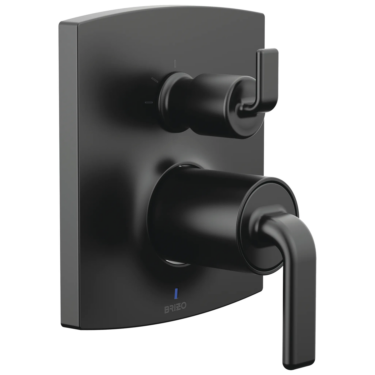 Brizo Brizo Pressure Balance Valve Trim with Integrated 3-Function Diverter Trim - Less Handles - Complete Kit - Matte Black