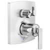 Brizo Brizo Pressure Balance Valve with Integrated 3-Function Diverter Trim - Less Handles - Complete Kit - Polished Chrome