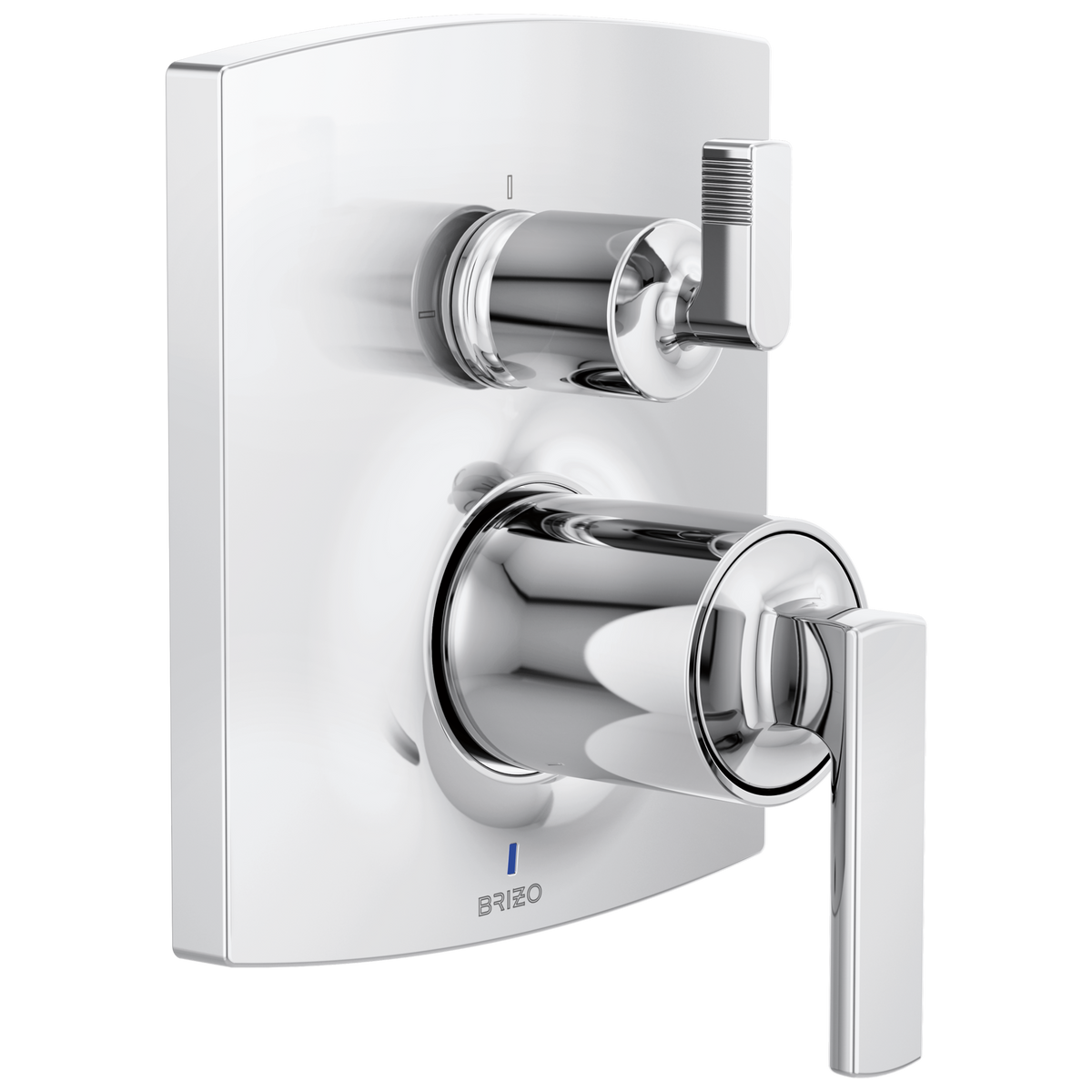 Brizo Brizo Pressure Balance Valve with Integrated 3-Function Diverter Trim - Less Handles - Complete Kit - Polished Chrome