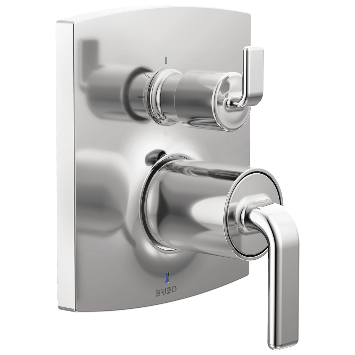 Brizo Brizo Pressure Balance Valve with Integrated 3-Function Diverter Trim - Less Handles - Complete Kit - Polished Chrome