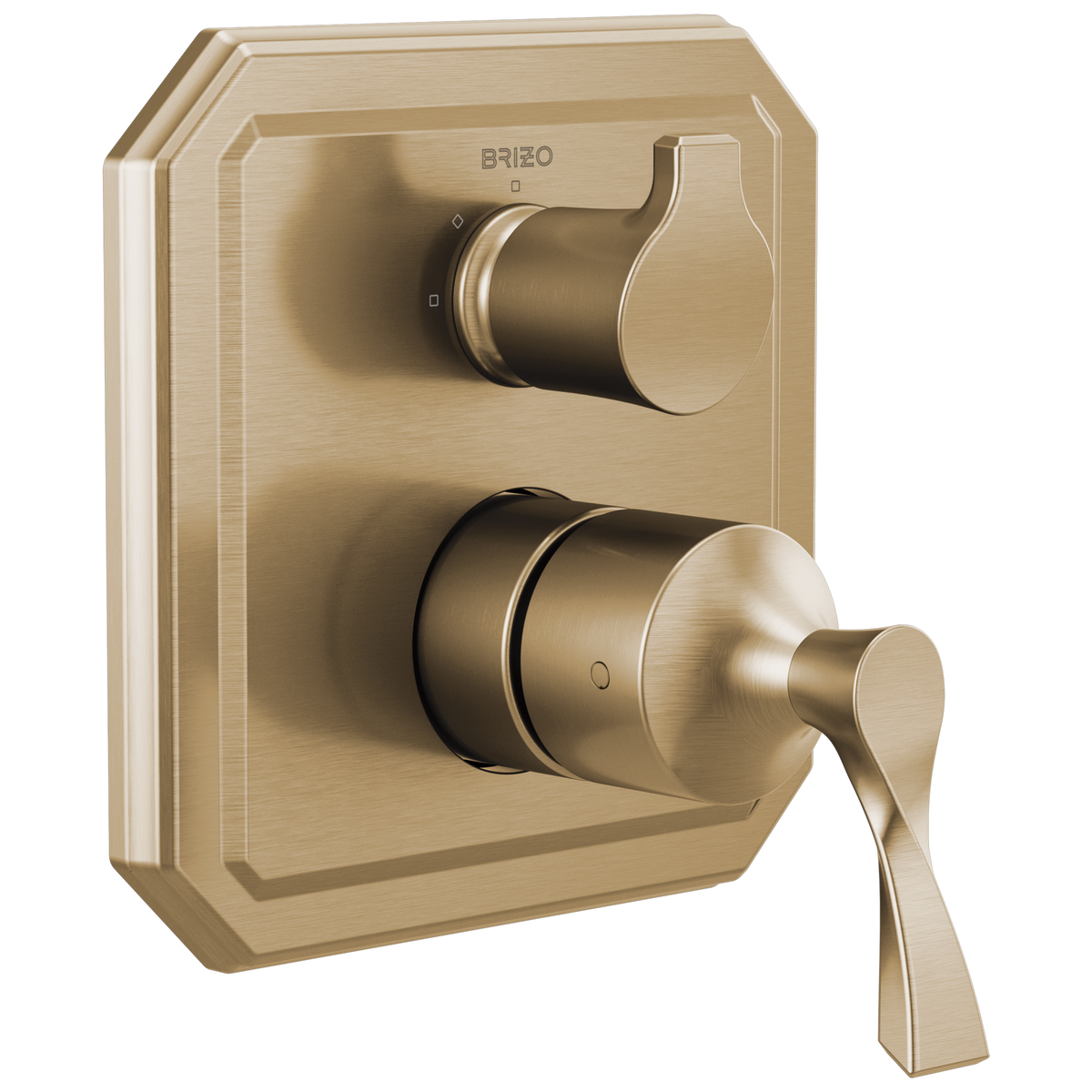 Virage Pressure Balance Valve with Integrated 3-Function Diverter Trim - Brilliance® Luxe Gold®