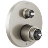 Litze Pressure Balance Valve with Integrated 3-Function Diverter Trim - Less Handles - Brilliance® Luxe Nickel®