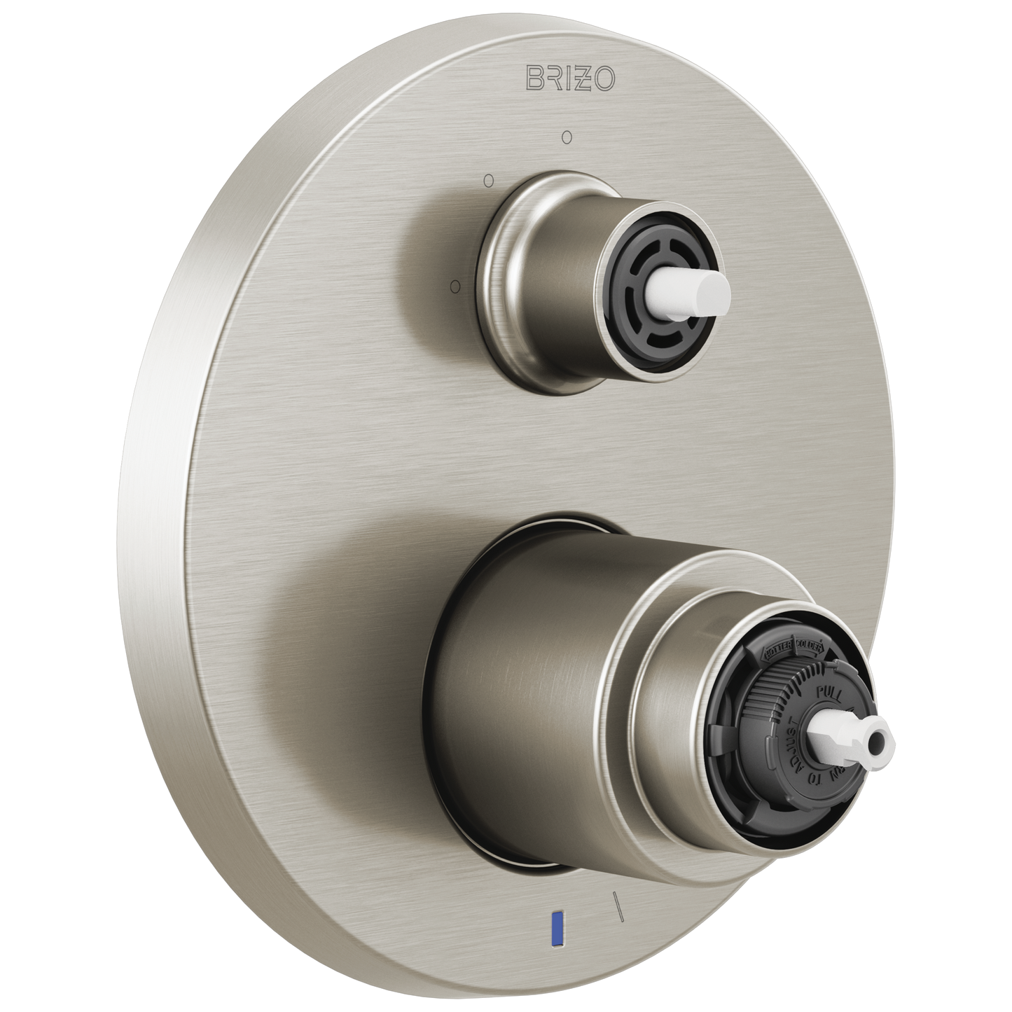 Litze Pressure Balance Valve with Integrated 3-Function Diverter Trim - Less Handles - Brilliance® Luxe Nickel®
