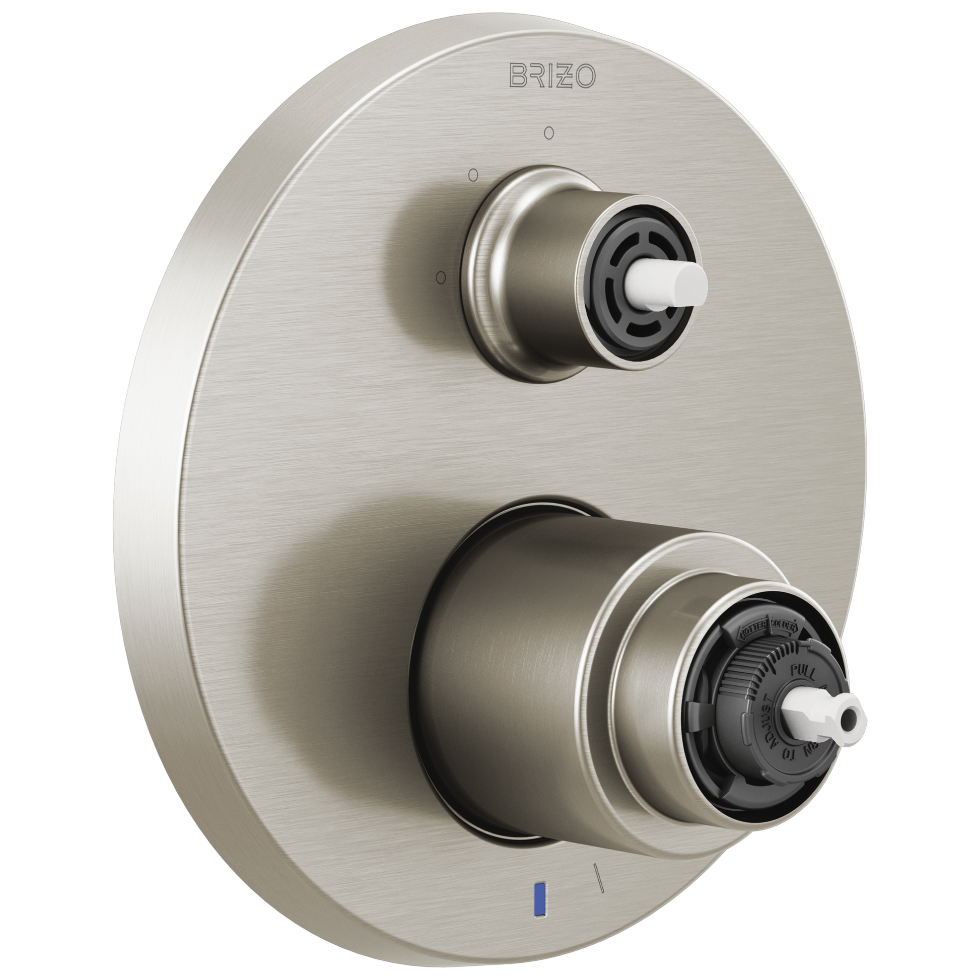 Litze Pressure Balance Valve with Integrated 3-Function Diverter Trim - Less Handles - Brilliance® Luxe Nickel®