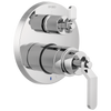 Brizo Litze Pressure Balance Valve with Integrated 3-Function Diverter Trim - Less Handles - Complete Kit - Polished Chrome