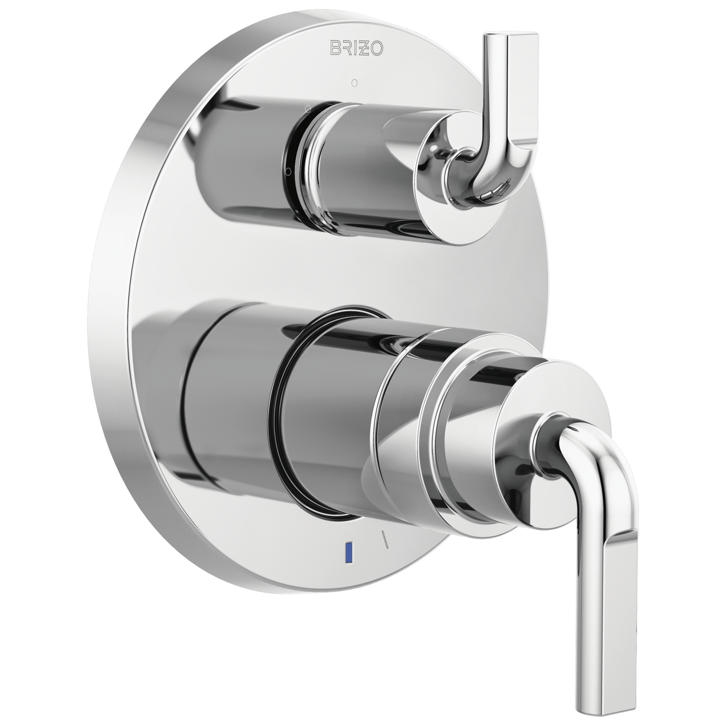 Brizo Litze Pressure Balance Valve with Integrated 3-Function Diverter Trim - Less Handles - Complete Kit - Polished Chrome