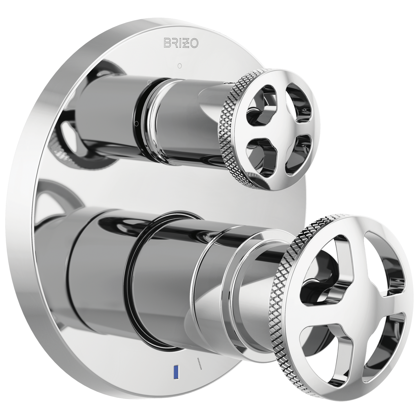 Brizo Litze Pressure Balance Valve with Integrated 3-Function Diverter Trim - Less Handles - Complete Kit - Polished Chrome
