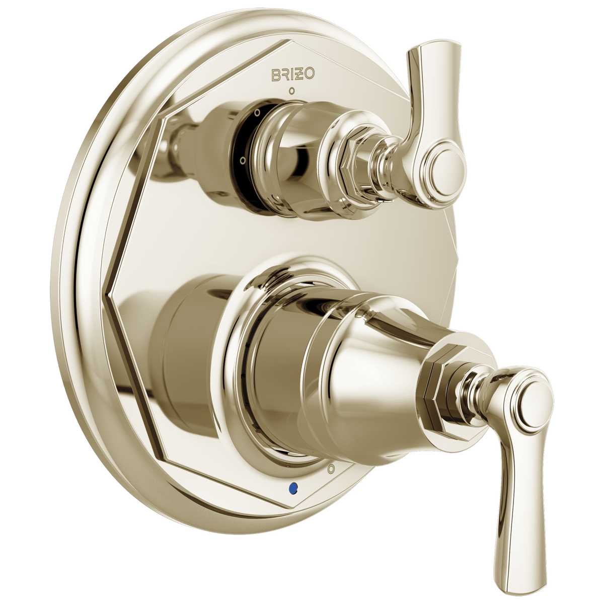 Rook Pressure Balance Valve with Integrated 3-Function Diverter Trim - Brilliance® Polished Nickel
