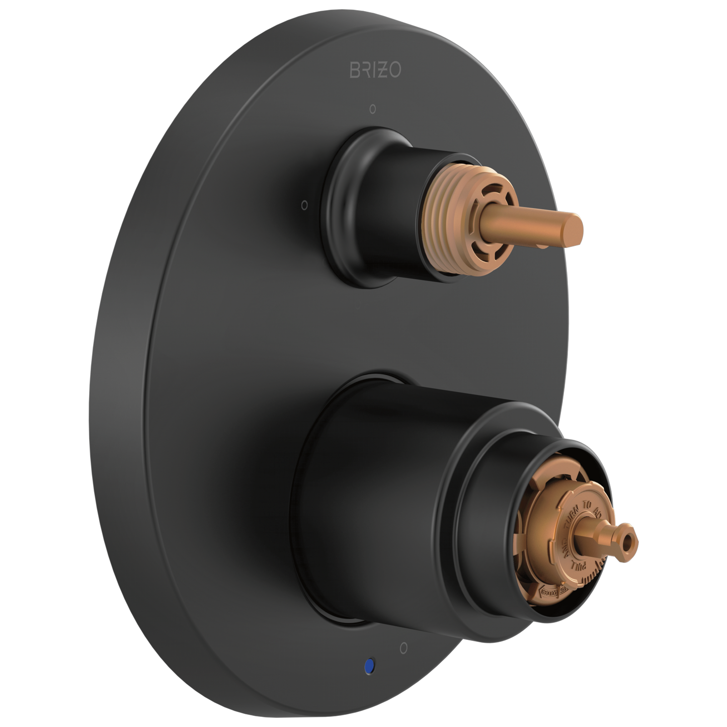Brizo Pressure Balance Valve With Integrated 3 Function Diverter Trim Less Handles