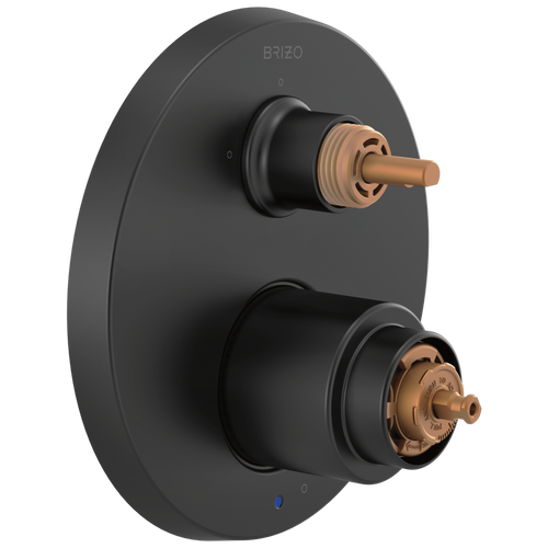 Brizo Pressure Balance Valve With Integrated 3 Function Diverter Trim Less Handles