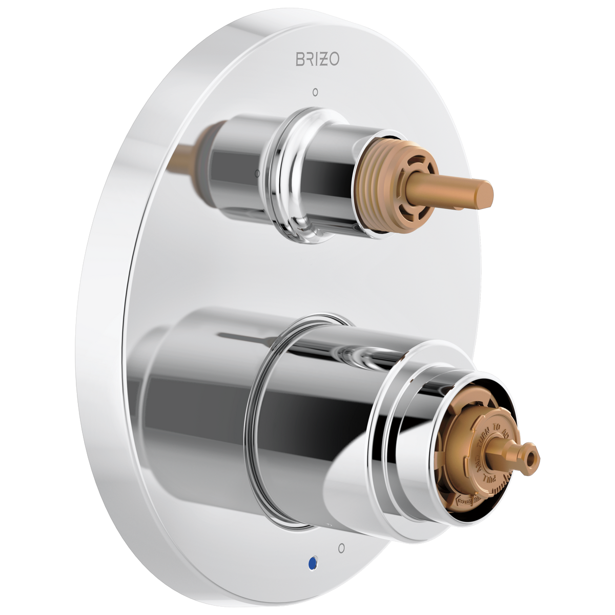 Odin Pressure Balance Valve with Integrated 3-Function Diverter Trim - Less Handles - Polished Chrome