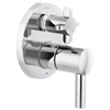 Brizo Odin Pressure Balance Valve with Integrated 3-Function Diverter Trim - Less Handles - Complete Kit - Polished Chrome