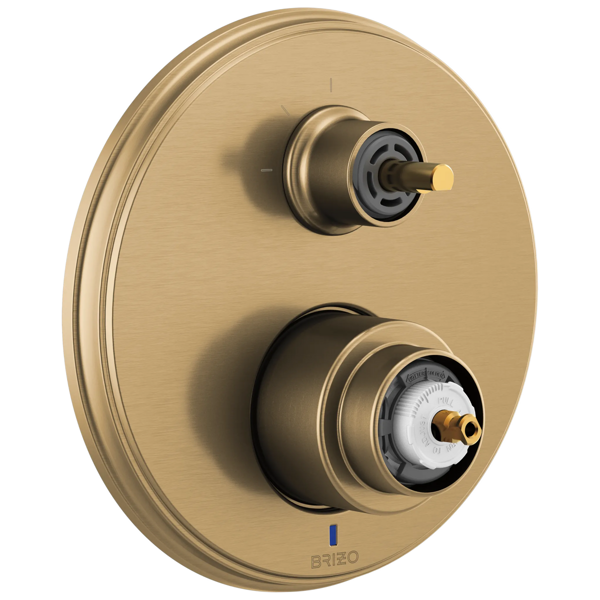 Invari Pressure Balance Valve With Integrated 3-Function Diverter Trim - Less Handles - Brilliance® Luxe Gold®
