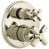 Brizo Invari Pressure Balance Valve With Integrated 3-Function Diverter Trim - Less Handles - Complete Kit - Brilliance® Polished Nickel
