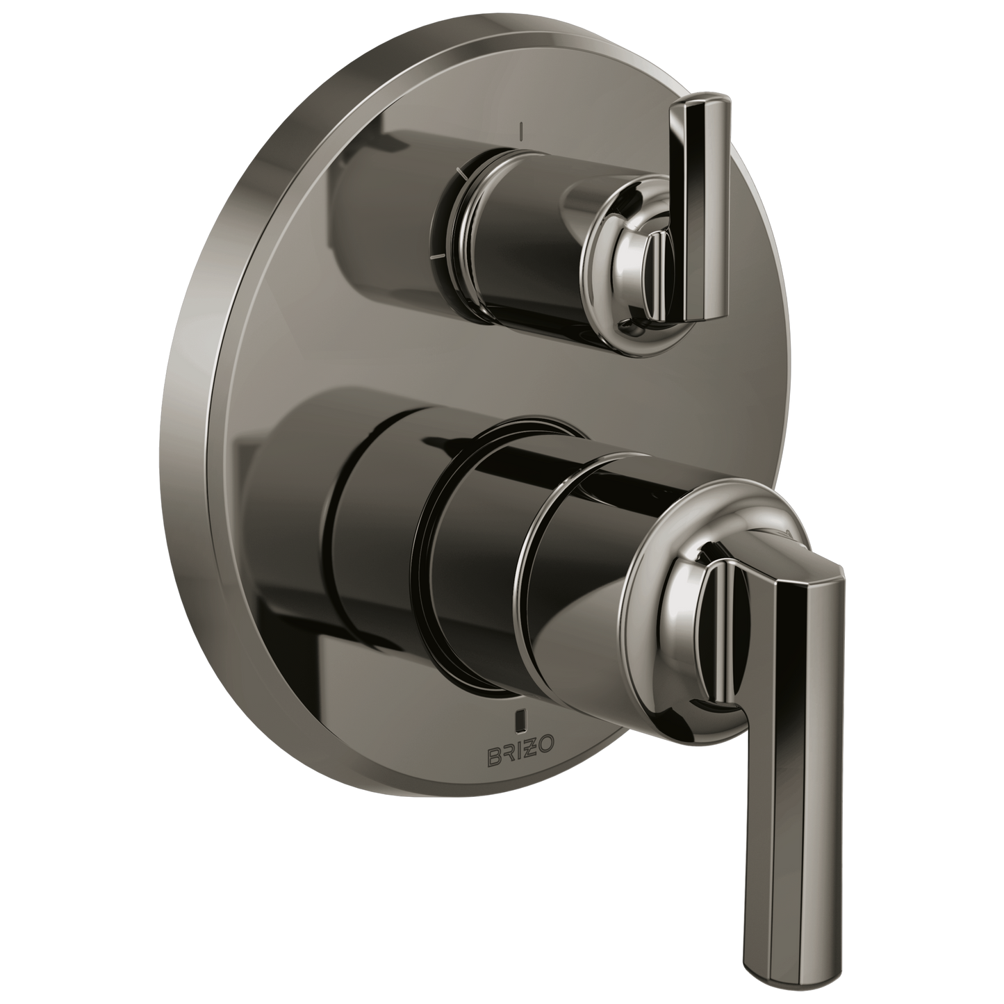 Brizo Levoir Pressure Balance Valve With Integrated 3-Function Diverter Trim - Less Handles - Complete Kit - Brilliance® Black Onyx