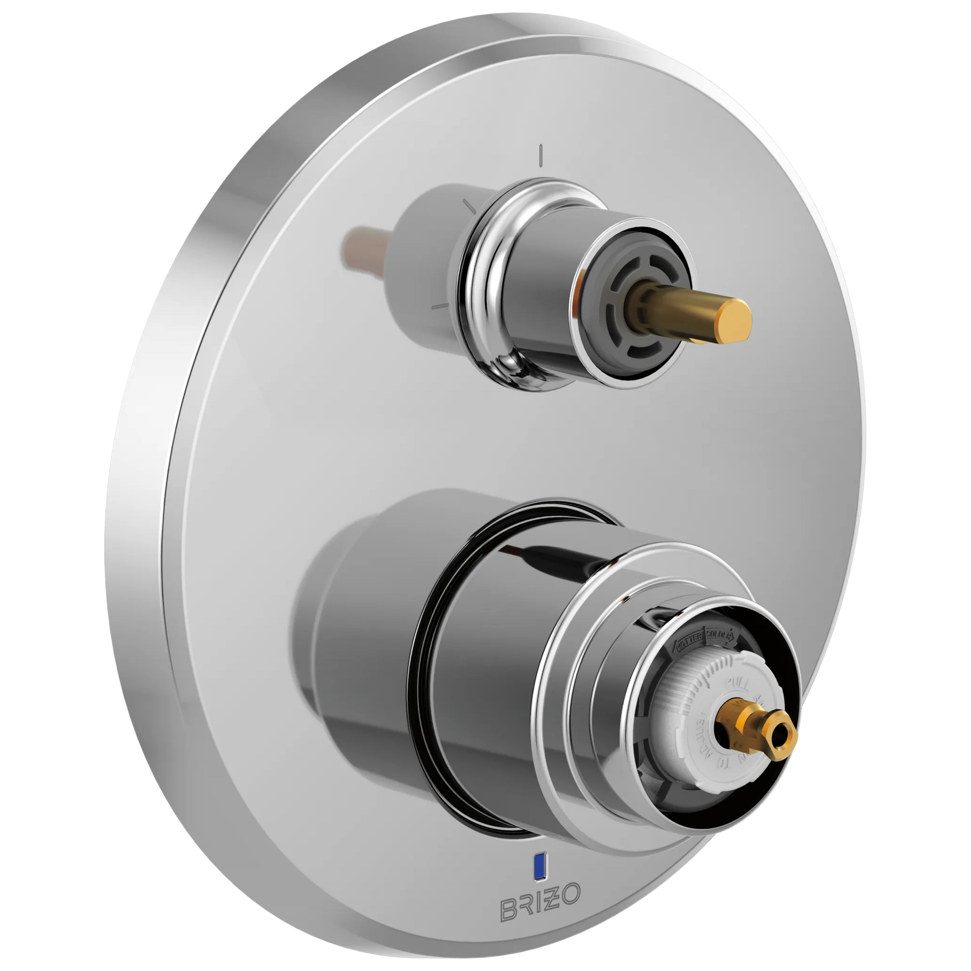 Levoir Pressure Balance Valve With Integrated 3-Function Diverter Trim - Less Handles - Polished Chrome