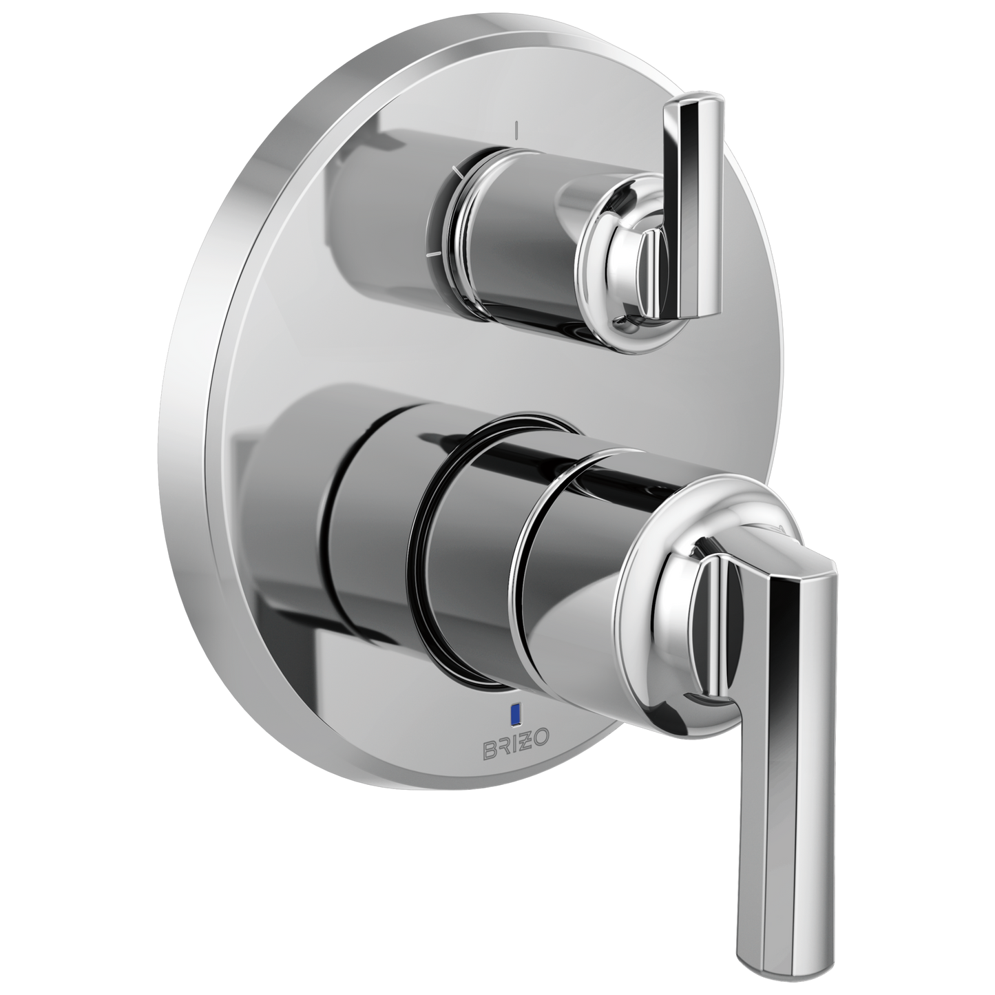 Brizo Levoir Pressure Balance Valve With Integrated 3-Function Diverter Trim - Less Handles - Complete Kit - Polished Chrome
