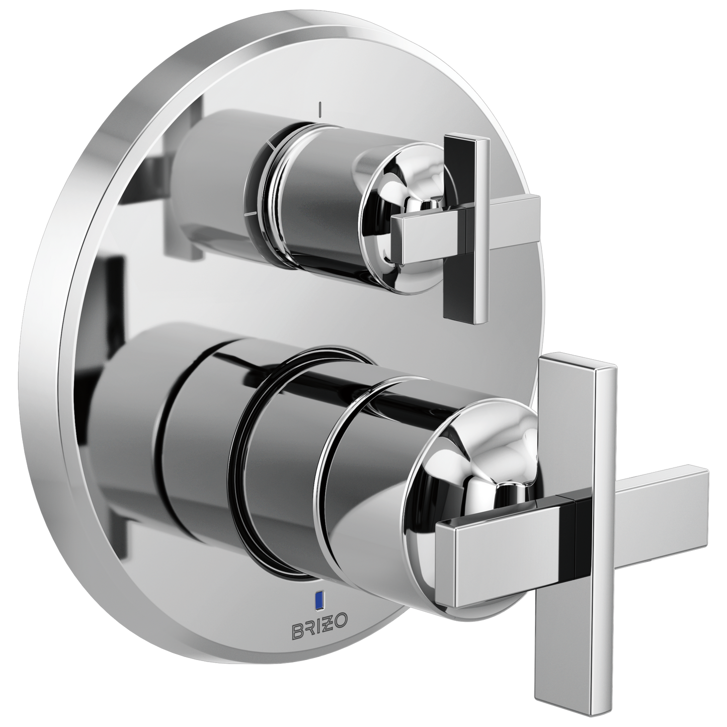 Brizo Levoir Pressure Balance Valve With Integrated 3-Function Diverter Trim - Less Handles - Complete Kit - Polished Chrome