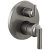 Brizo Levoir Pressure Balance Valve With Integrated 3-Function Diverter Trim - Less Handles - Complete Kit - Brilliance® Luxe Steel®