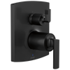 Brizo Brizo Pressure Balance Valve Trim with Integrated 6-Function Diverter Trim - Less Handles - Complete Kit - Matte Black