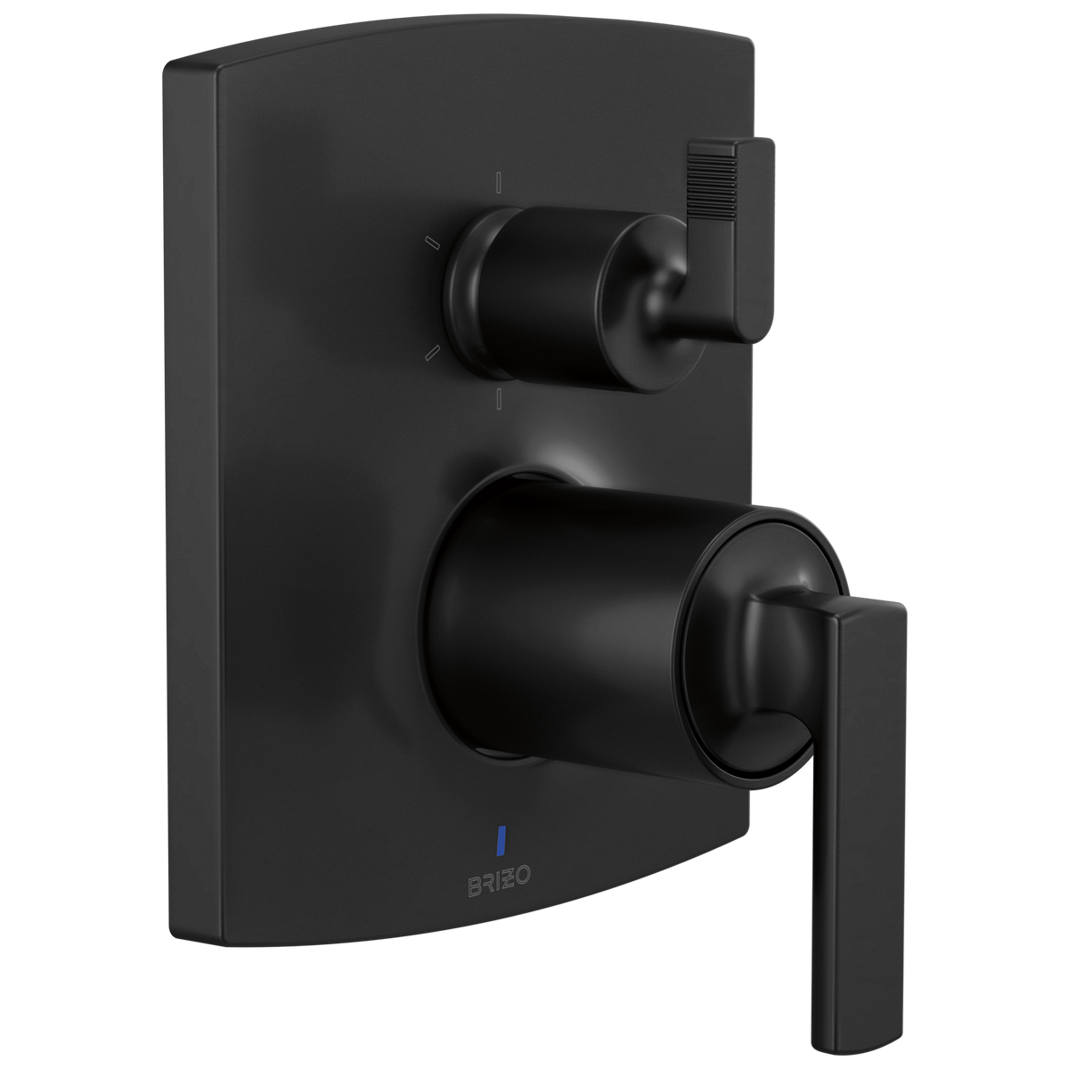 Brizo Brizo Pressure Balance Valve Trim with Integrated 6-Function Diverter Trim - Less Handles - Complete Kit - Matte Black