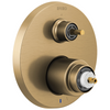 Litze Pressure Balance Valve with Integrated 6-Function Diverter Trim - Less Handles - Brilliance® Luxe Gold®
