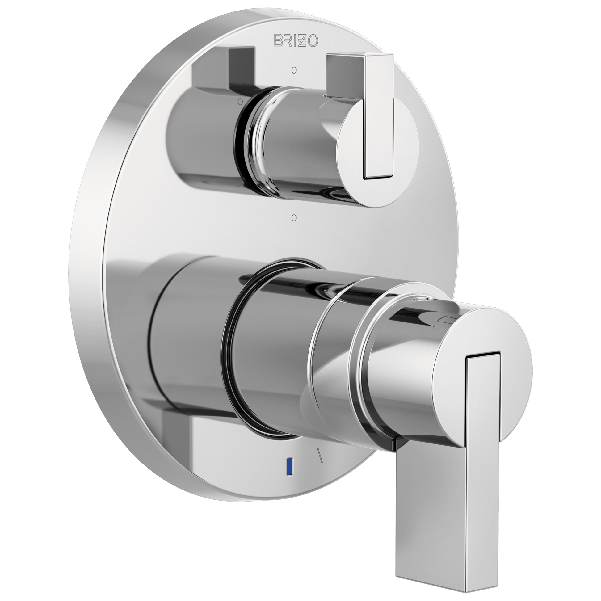 Brizo Litze Pressure Balance Valve with Integrated 6-Function Diverter Trim - Less Handles - Complete Kit - Polished Chrome
