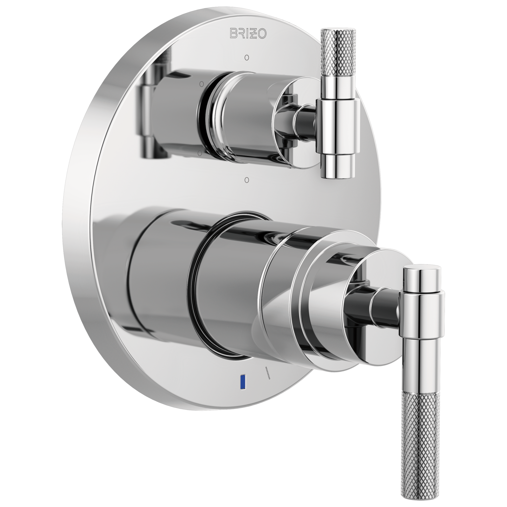 Brizo Litze Pressure Balance Valve with Integrated 6-Function Diverter Trim - Less Handles - Complete Kit - Polished Chrome