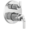 Brizo Litze Pressure Balance Valve with Integrated 6-Function Diverter Trim - Less Handles - Complete Kit - Polished Chrome