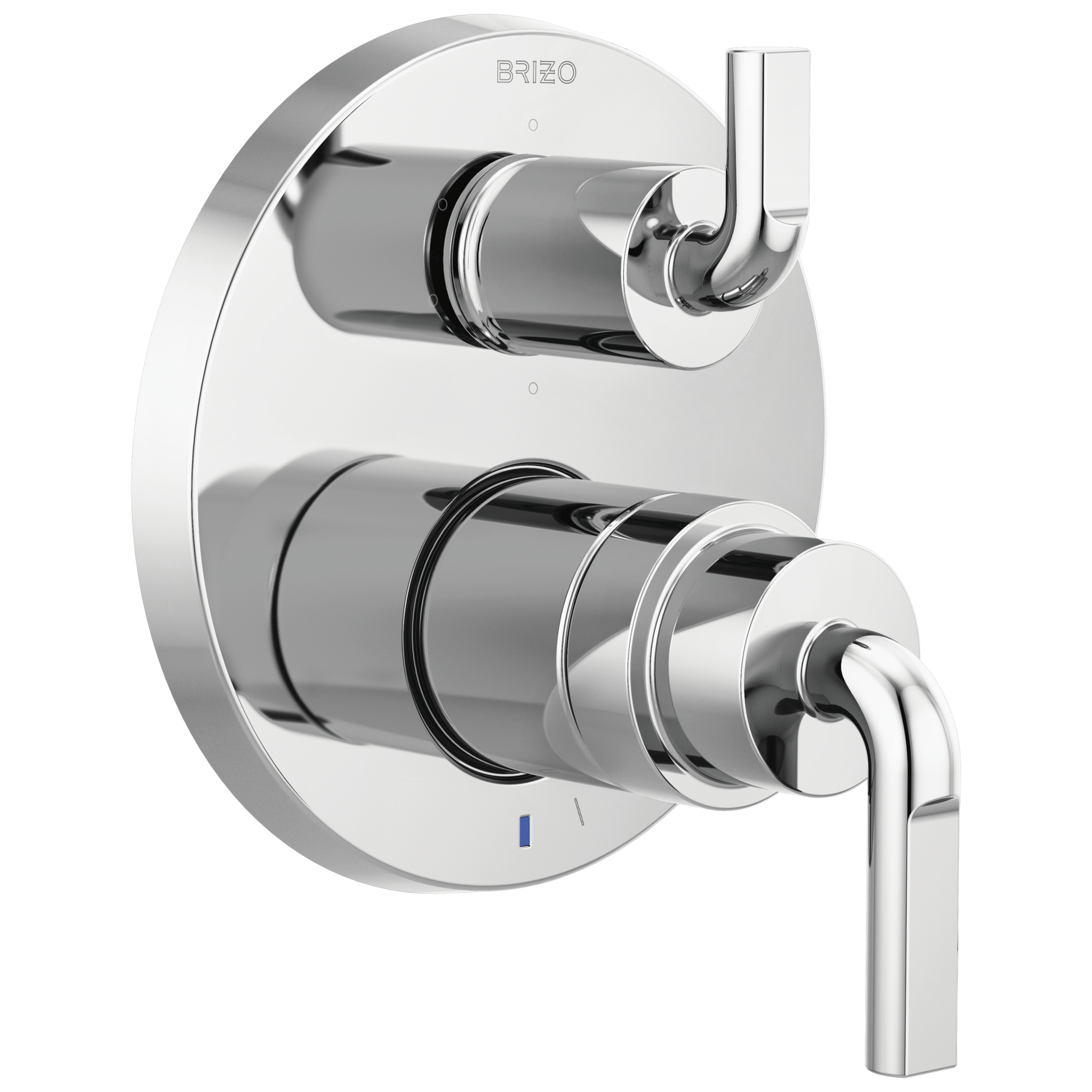 Brizo Litze Pressure Balance Valve with Integrated 6-Function Diverter Trim - Less Handles - Complete Kit - Polished Chrome