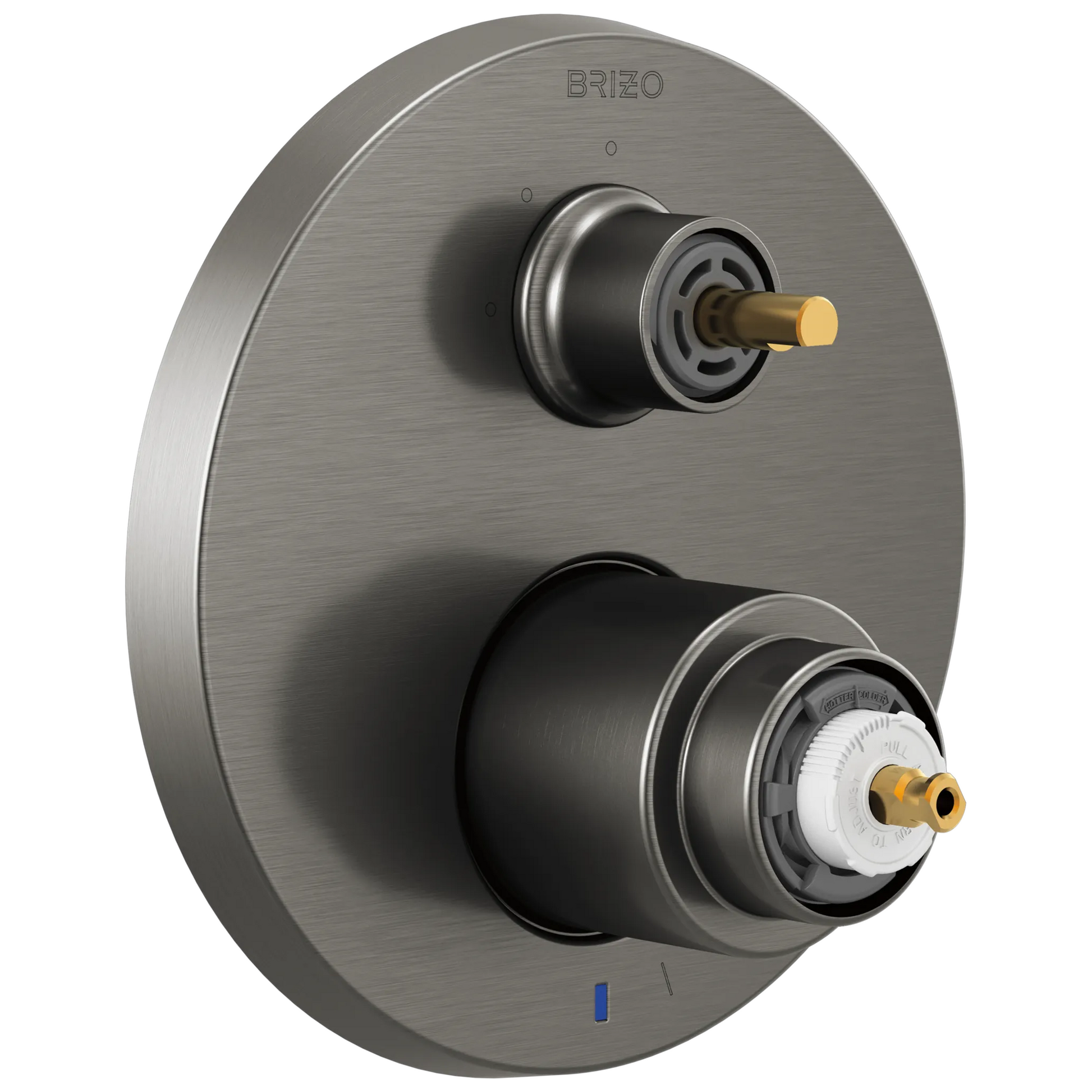 Litze Pressure Balance Valve with Integrated 6-Function Diverter Trim - Less Handles - Brilliance® Luxe Steel®