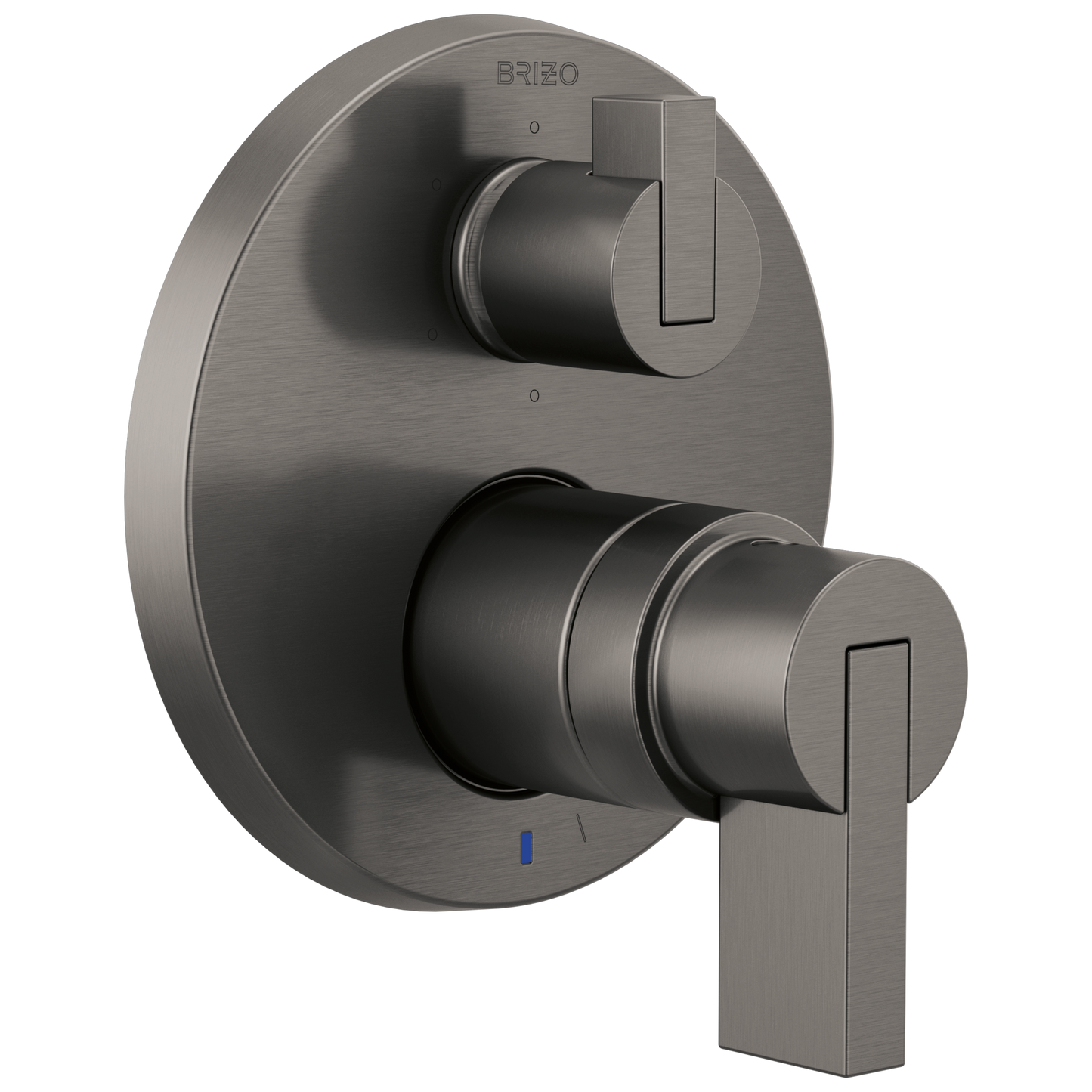 Brizo Litze Pressure Balance Valve with Integrated 6-Function Diverter Trim - Less Handles - Complete Kit - Brilliance® Luxe Steel®
