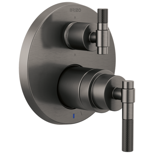 Brizo Litze PB Int Div Valve Trim 6-F Less Handle - Complete Kit - Brilliance® Luxe Steel®
