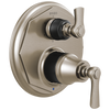 Rook Pressure Balance Valve with Integrated 6-Function Diverter Trim - Matte Black / Brilliance® Luxe Nickel®